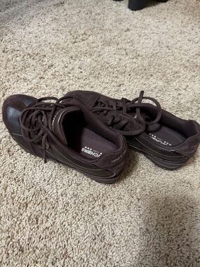 Skechers Men's Dark Brown Lace-Up Athletic Sneakers